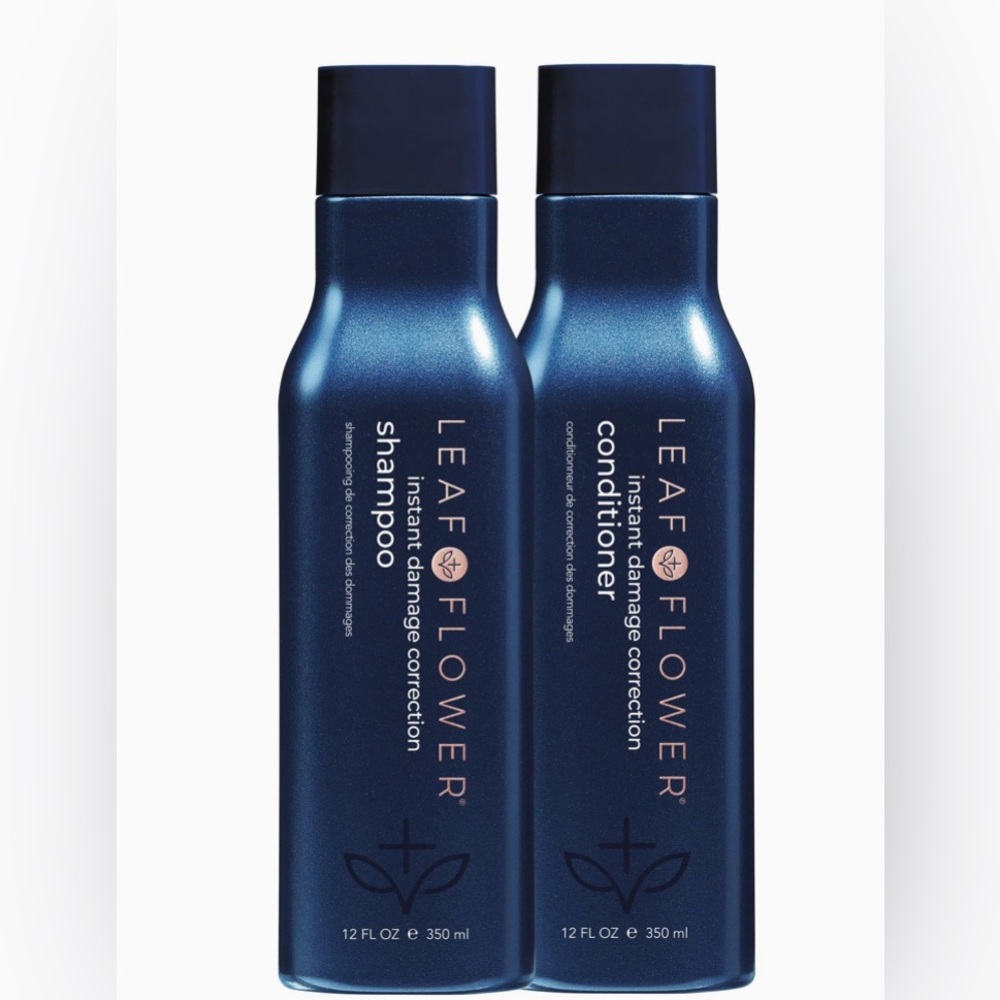 Leaf & Flower Instant Damage Correction Shampoo & Conditioner 12 oz Duo